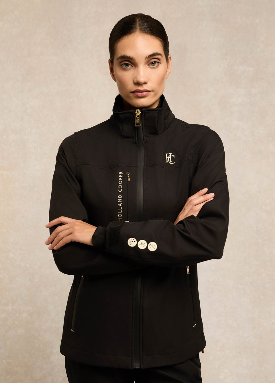Holland Cooper Riding Shell Jacket - Black