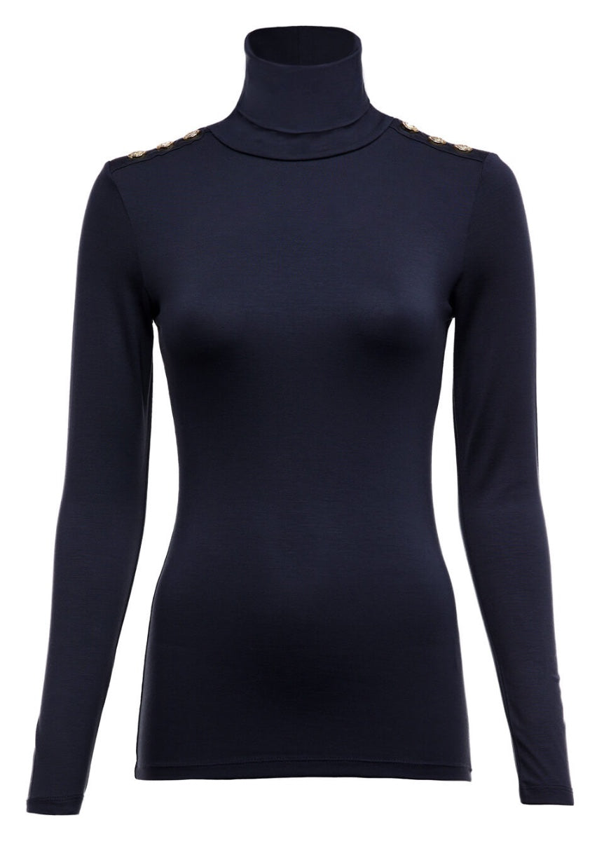 Holland Cooper Essential Roll Neck - Ink Navy