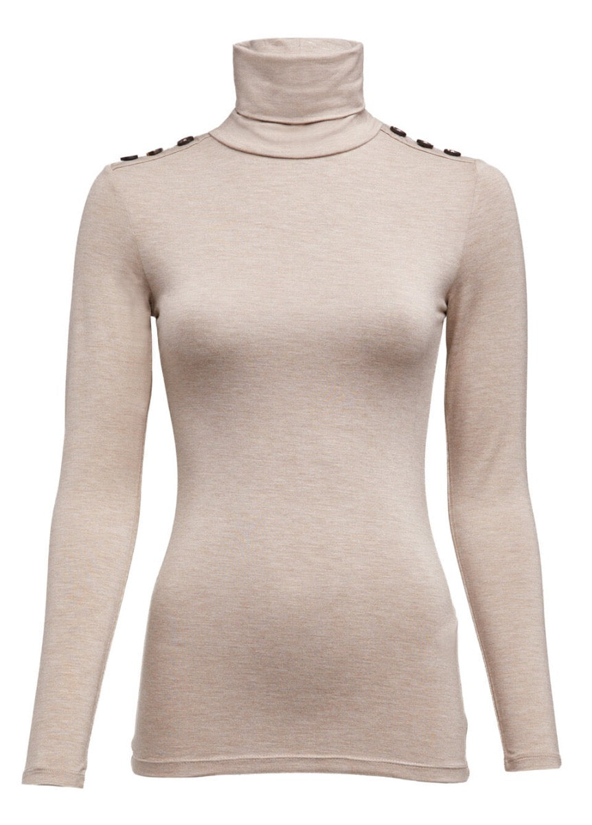 Holland Cooper Essential Roll Neck - Oatmeal