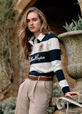 Holland Cooper Rugby Shirt - Navy Ecru