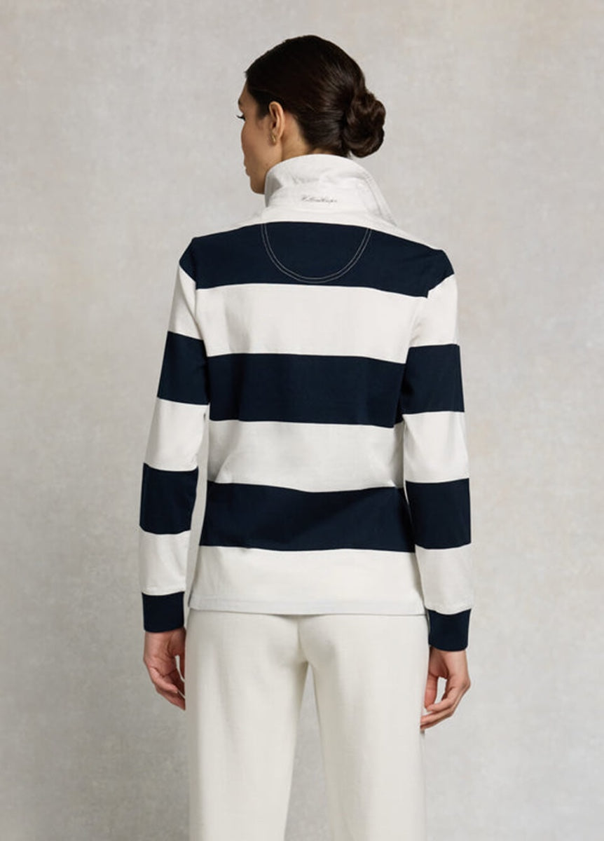 Holland Cooper Rugby Shirt - Navy Ecru