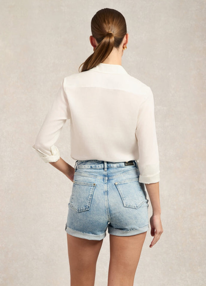 Holland Cooper High Rise Denim Short - Vintage Indigo