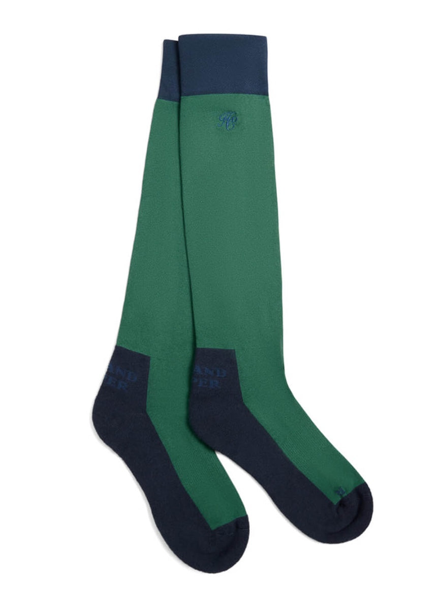 Holland Cooper Riding Socks - Racing Green/Navy