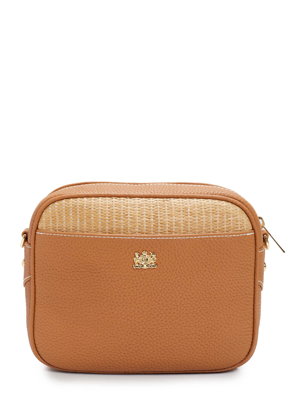 Holland Cooper Soho Camera Bag - Tan Raffia