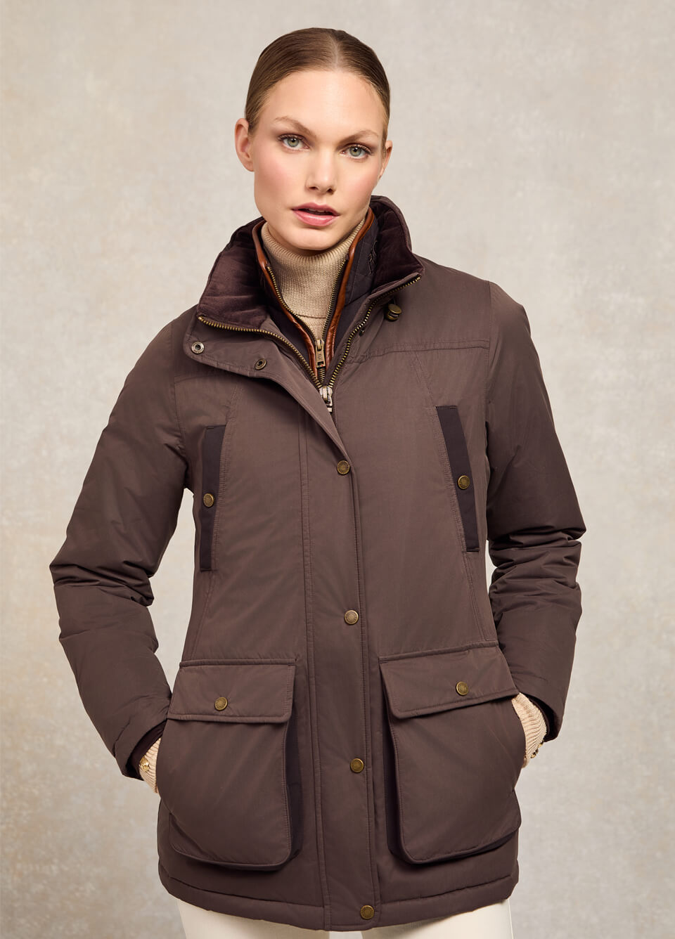 Holland Cooper Stamford Country Coat - Chocolate