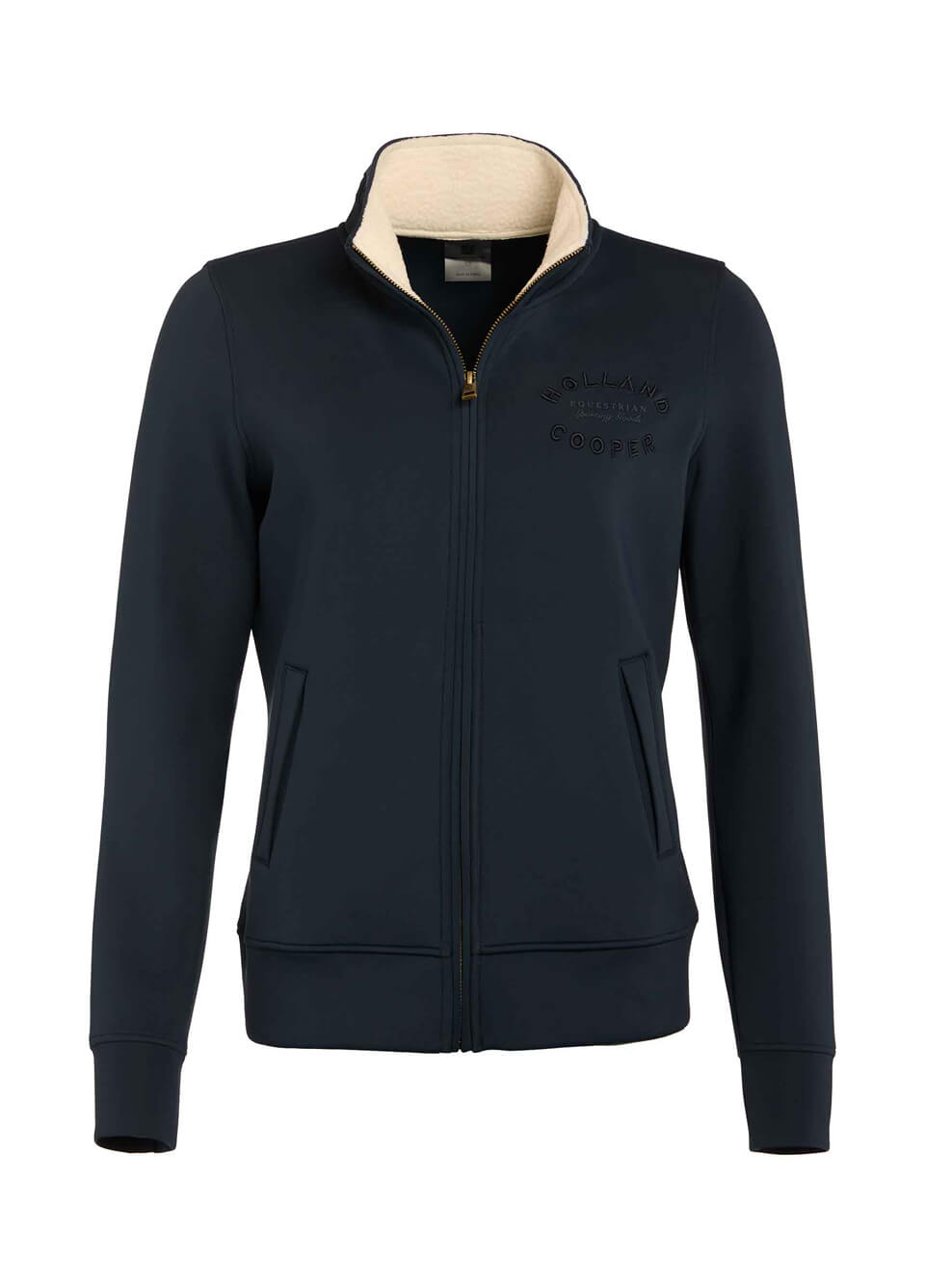 Holland Cooper Training Zip Through Sweat - Ink Navy