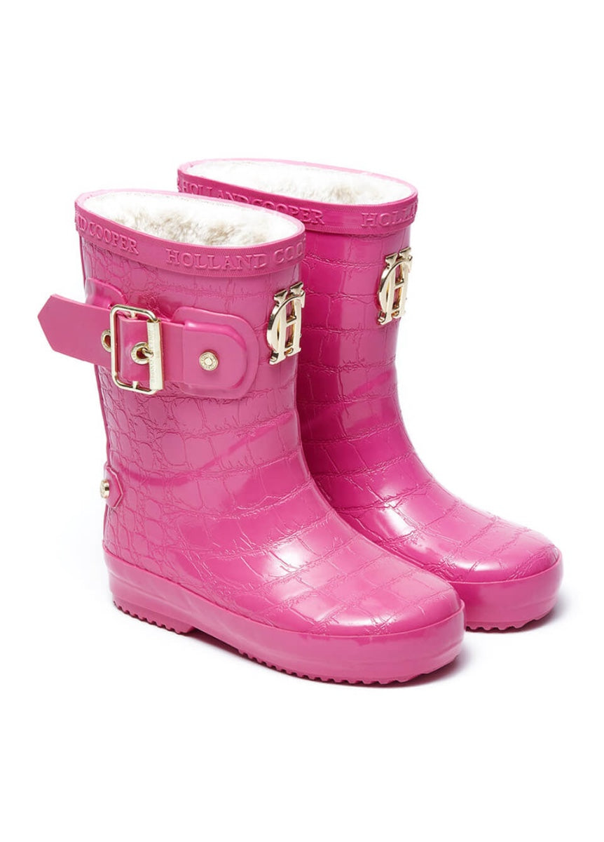 Holland Cooper Little Wellie Toddler - Lollipop Pink