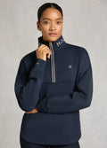 Holland Cooper Windsor Quarter Zip Sweat - Ink Navy
