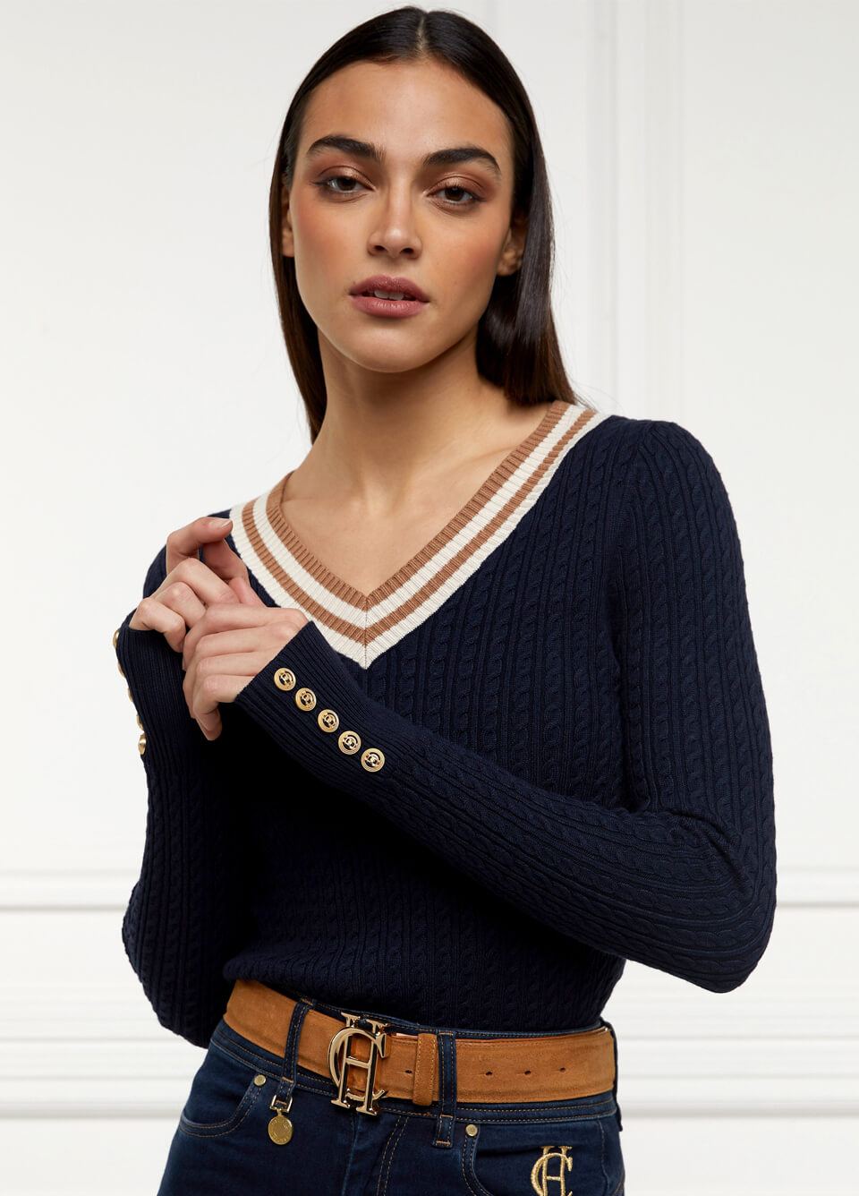 Holland Cooper Zoe Knit - Ink Navy