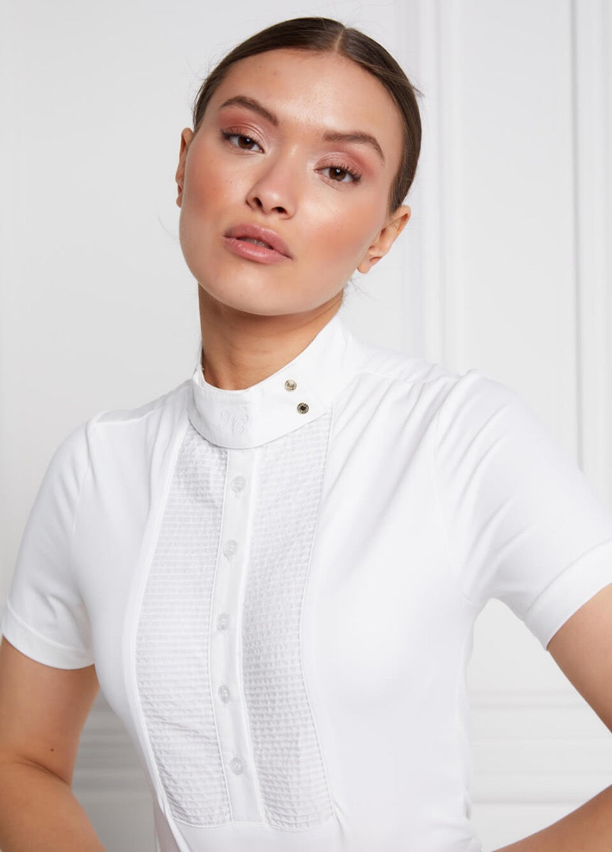 Holland Cooper Short Sleeve Show Shirt - White