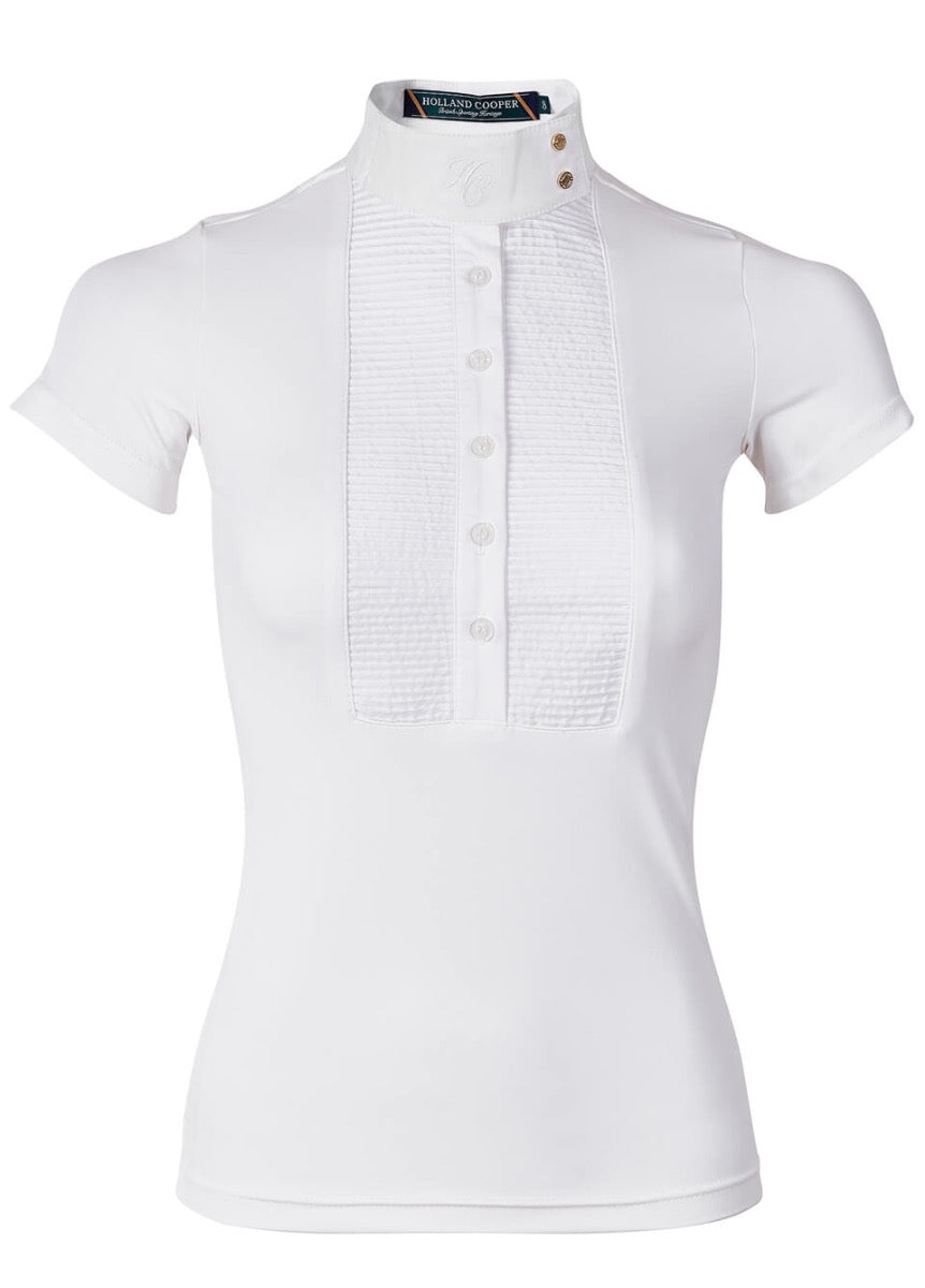 Holland Cooper Short Sleeve Show Shirt - White
