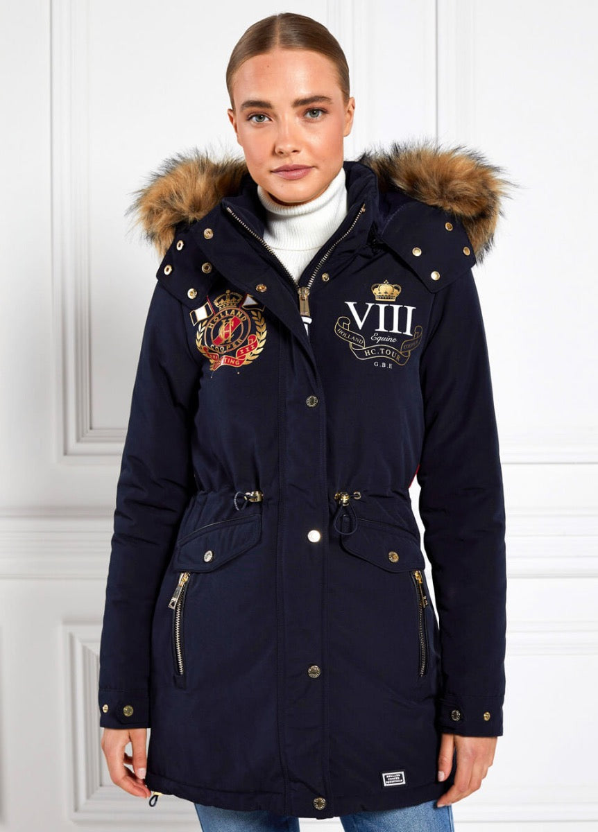 Holland Cooper Team Parka - Ink Navy