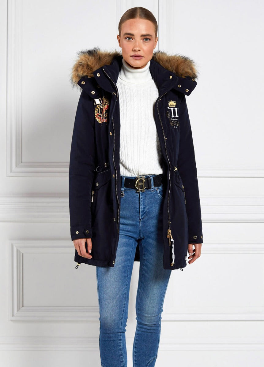 Holland Cooper Team Parka - Ink Navy