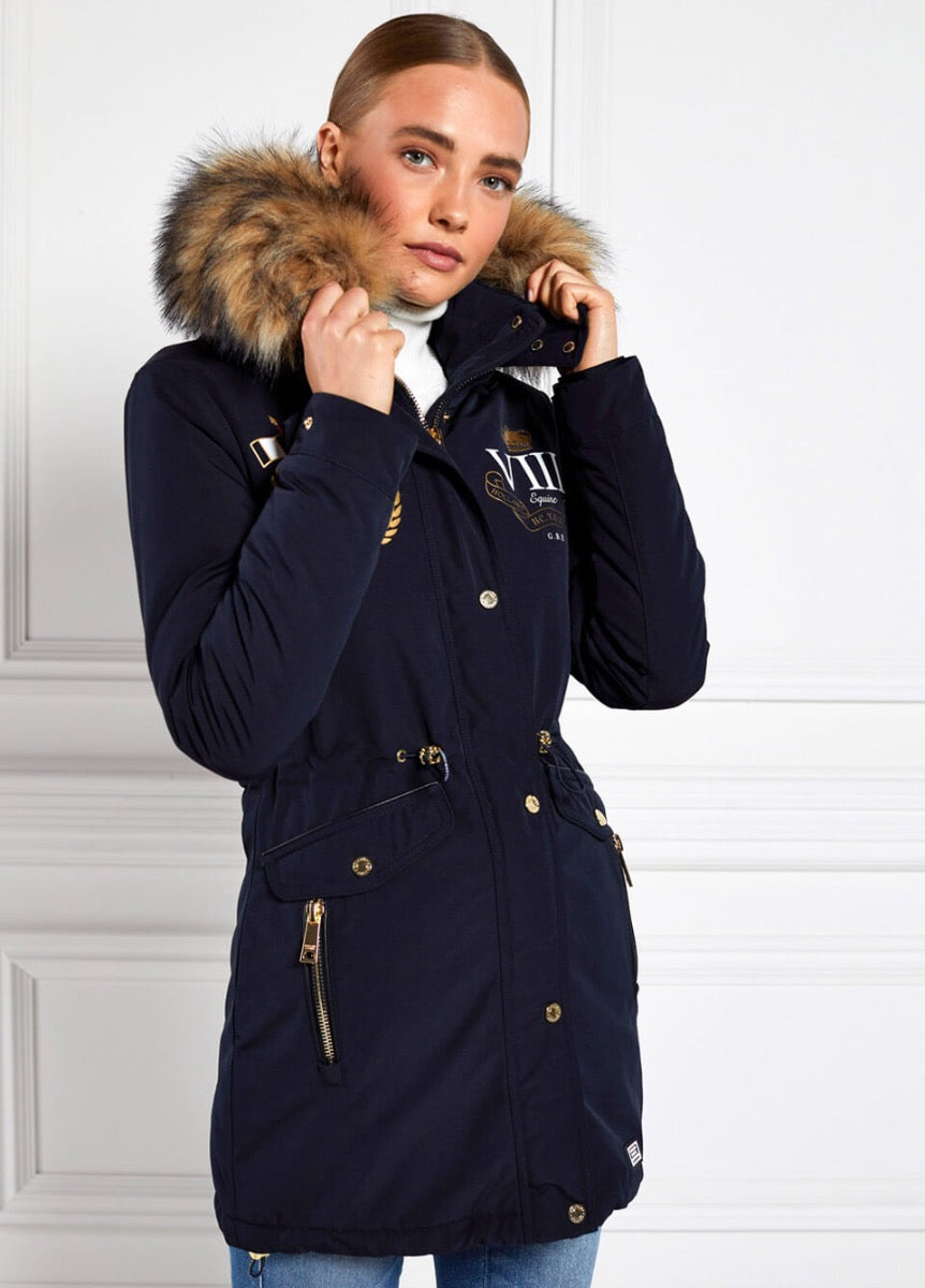 Holland Cooper Team Parka - Ink Navy