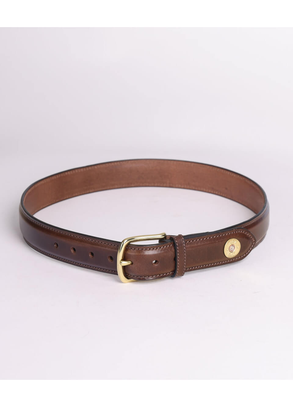 Hicks & Hides Mens Broadway Field Tip Belt - Brown