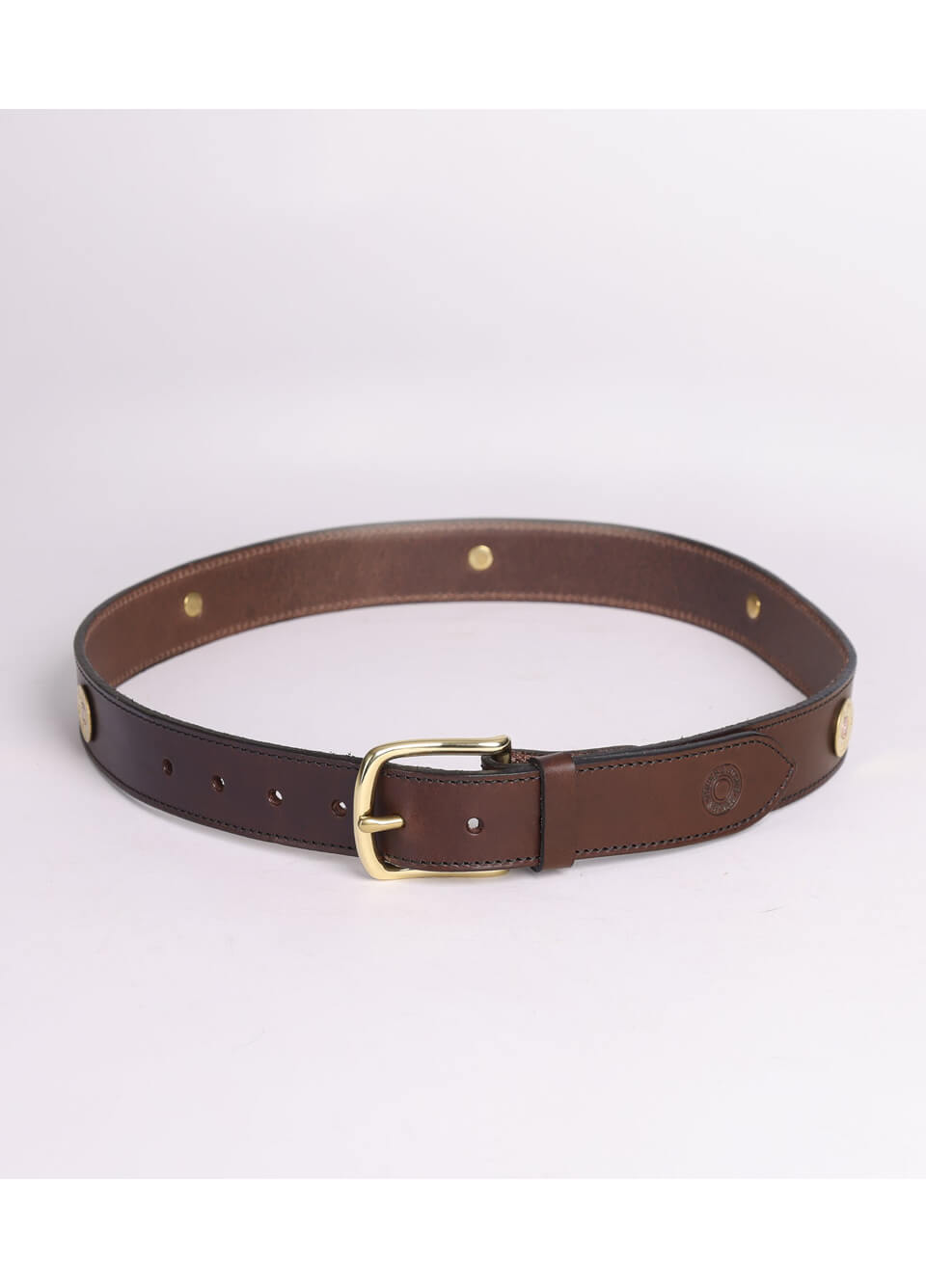 Hicks & Hides Mens Campden Multi Farmer Belt - Brown