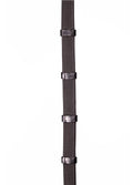 Henry James Calfskin Supergrip Reins with Stoppers - Black