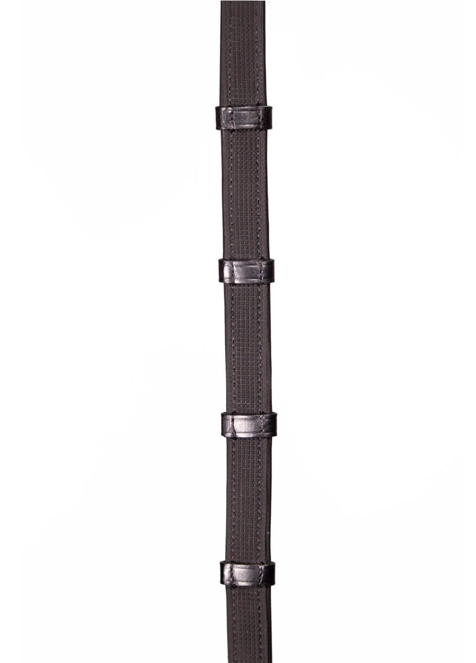 Henry James Calfskin Supergrip Reins with Stoppers - Black