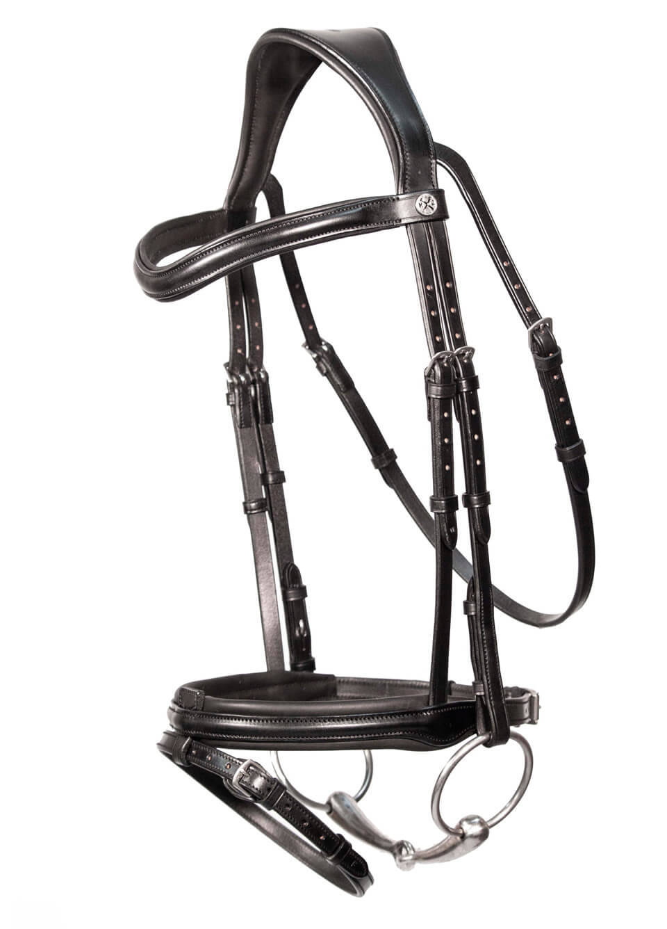 Henry James Comfort Flash Bridle - Black