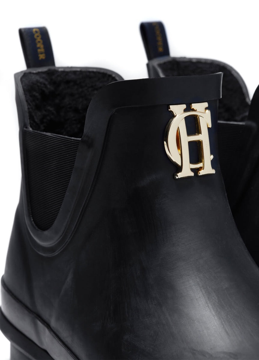 Holland Cooper Rubber Chelsea Boot - Black