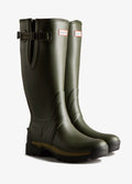 Hunter Mens Balmoral Neoprene Tech Sole Wellingtons - Dark Olive
