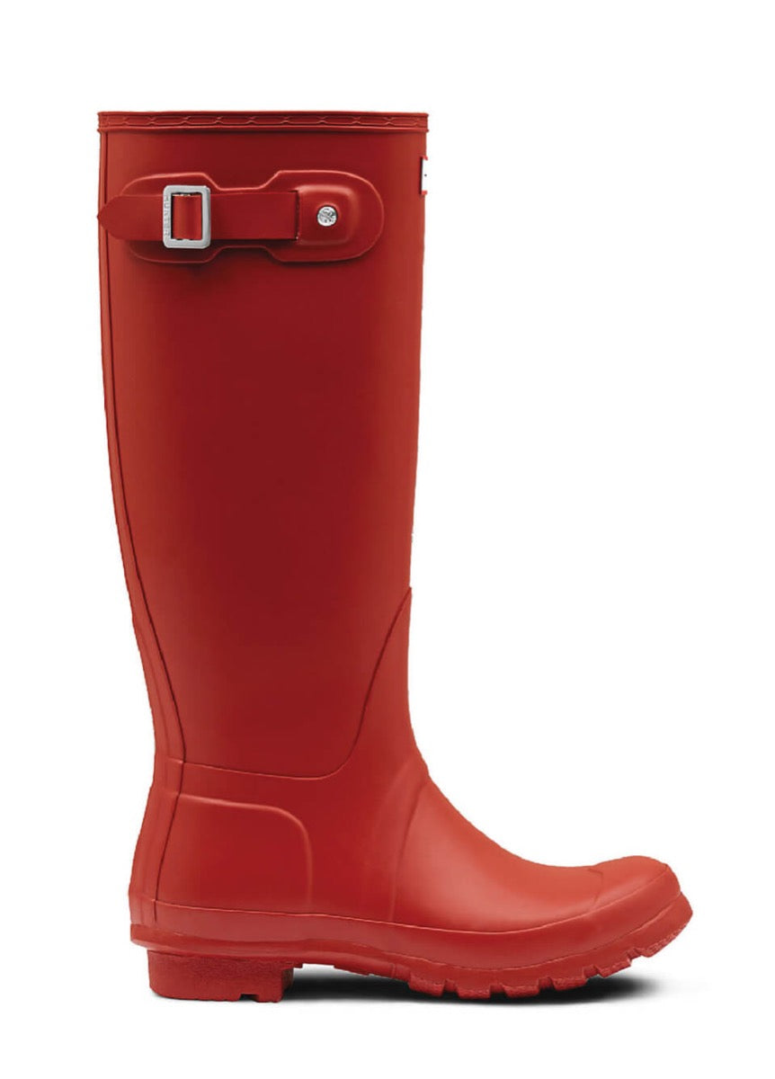 Hunter Womens Original Tall Wellingtons - Military Red