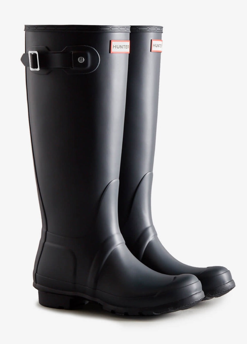 Hunter Womens Original Tall Wellingtons - Navy