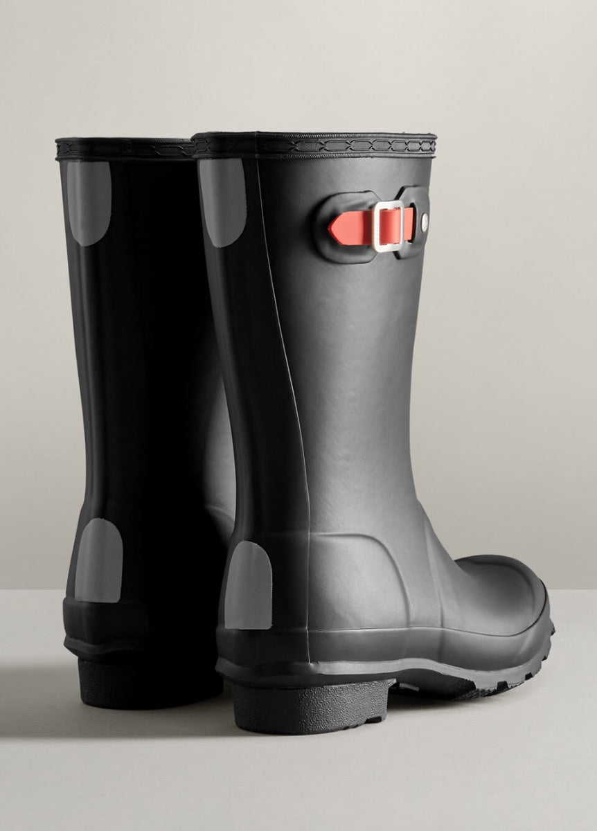 Childs Hunter Insulated Wellingtons - Black/Logo Red