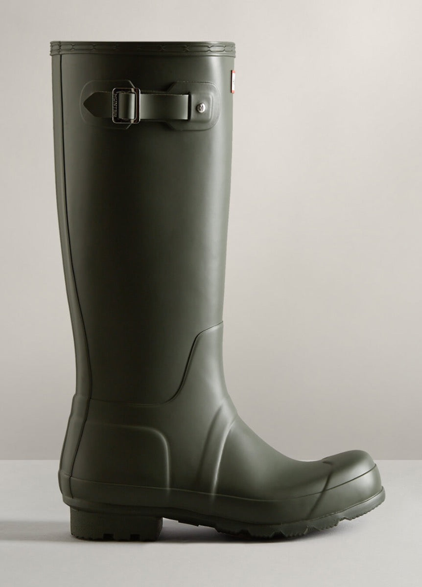 Hunter Mens Original Tall Wellington Boots - Dark Olive