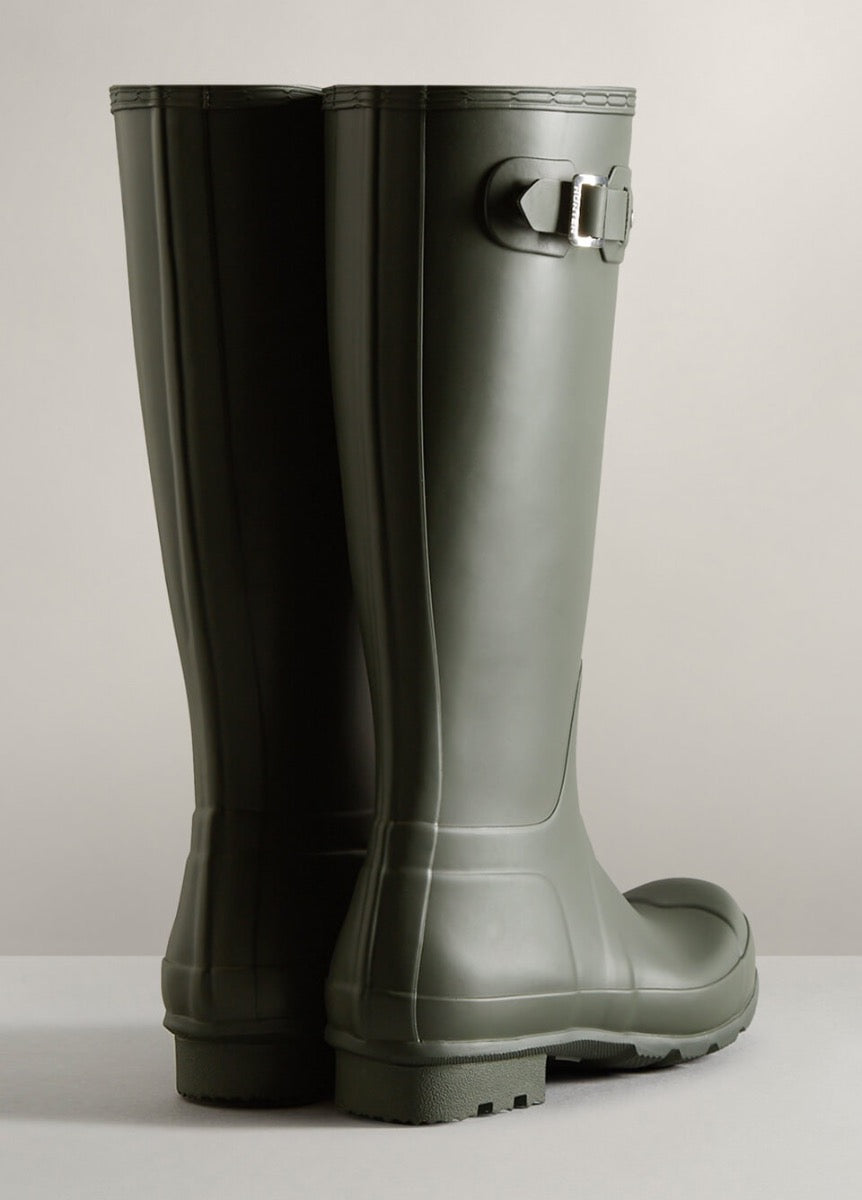 Hunter Mens Original Tall Wellington Boots - Dark Olive