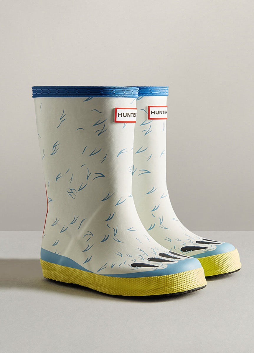 Hunter Kids First Classic Polar Bear Wellingtons - White