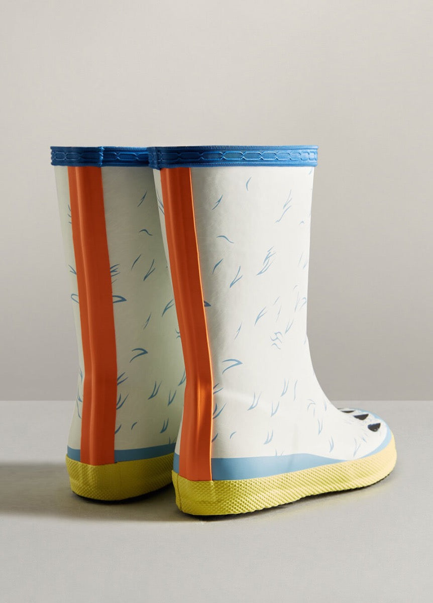 Hunter Kids First Classic Polar Bear Wellingtons - White