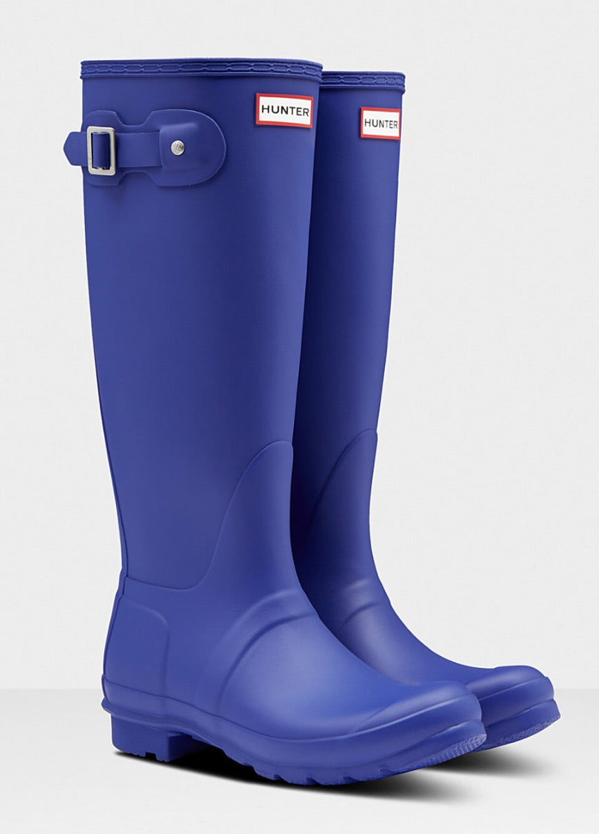 Hunter Womens Original Tall Wellington Boots - Bitter Indigo