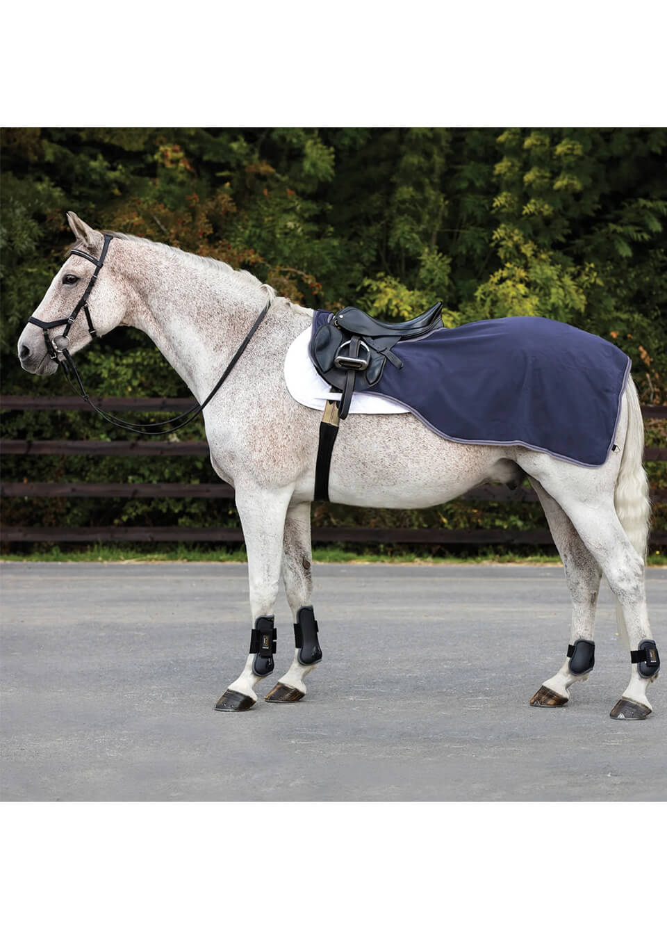 Rambo Waterproof Exercise Sheet - Navy/Thunderstorm/Silver