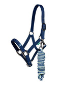 Horseware Newmarket Headcollar & Leadrope - Witney Navy