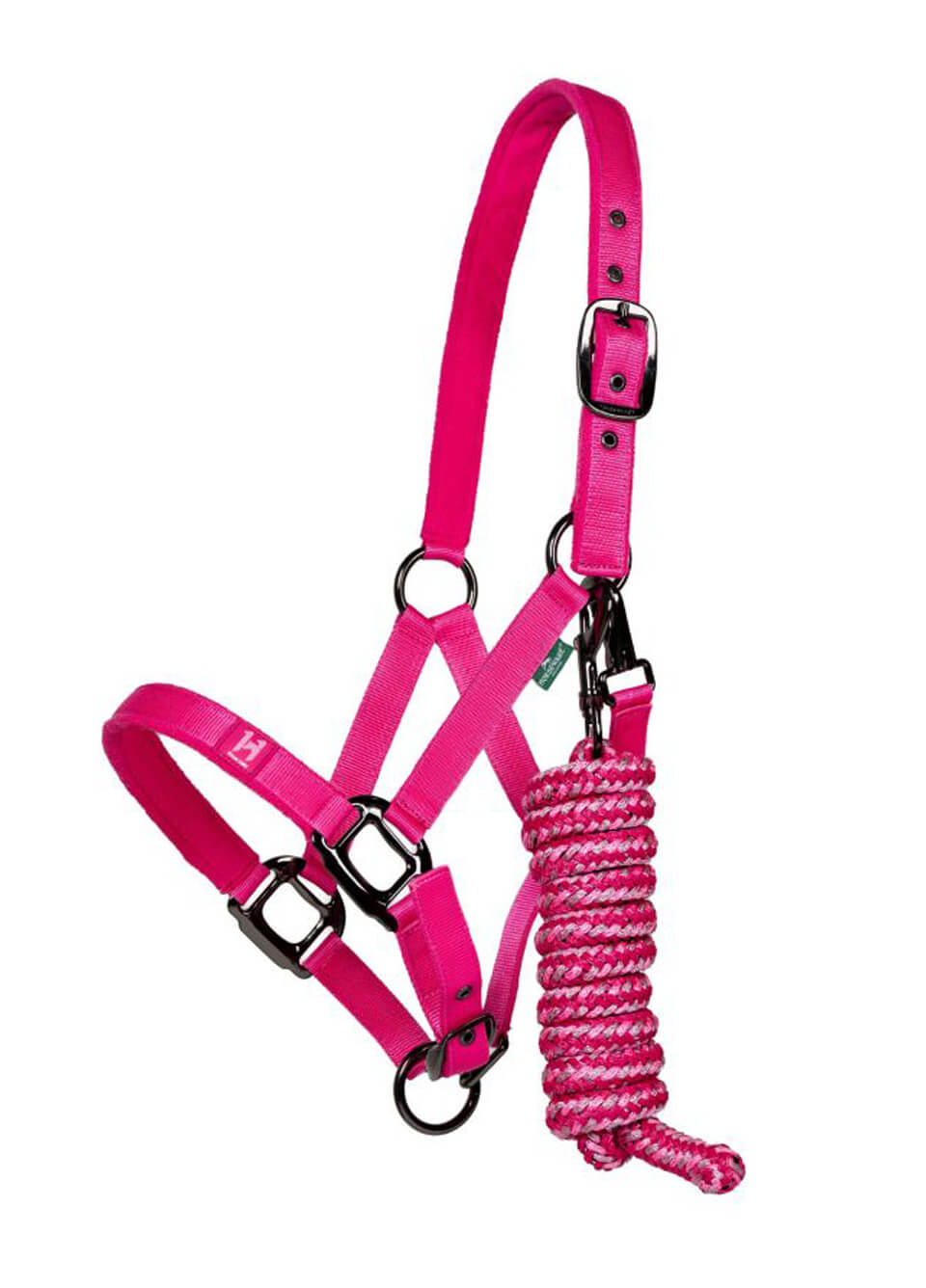 Horseware Newmarket Headcollar & Leadrope - Witney Pink