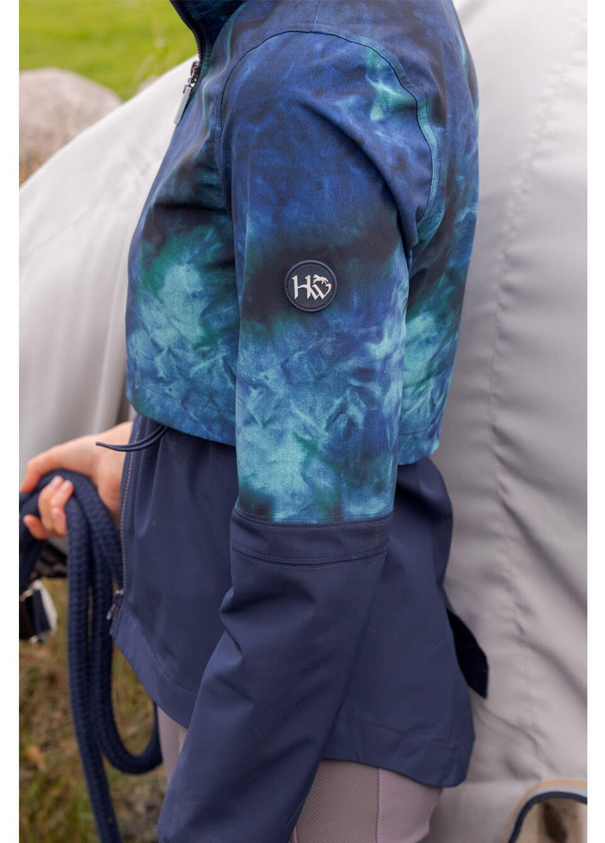 Horseware Carrie Riding Jacket - Green/Navy Tie Dye