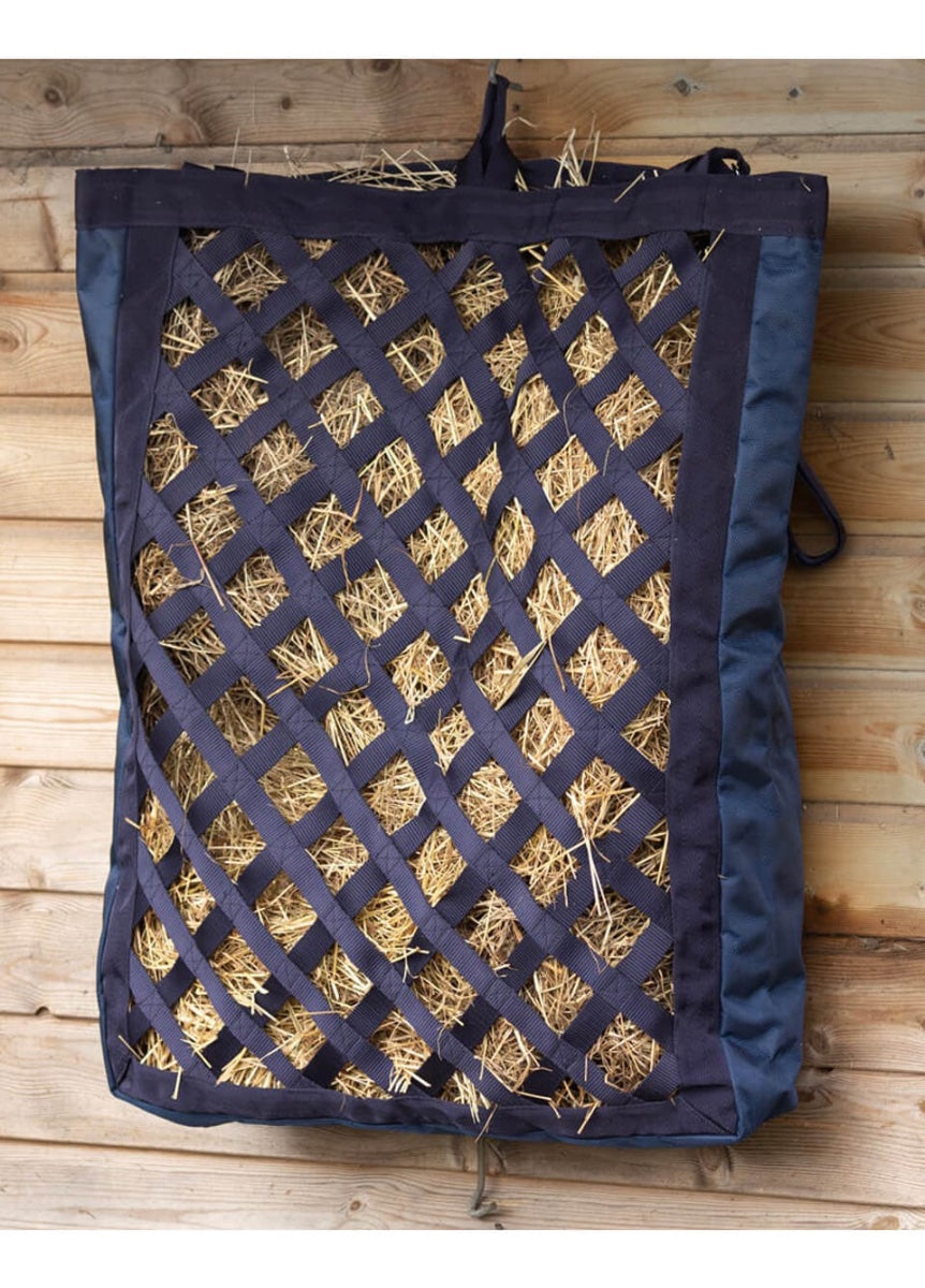 Hy Equestrian Slow Flow Diamond Hay Bag - Navy