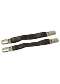 Hy Equestrian Rubber Jodhpur Clips - Brown