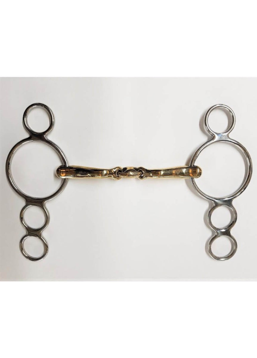 E Jeffries Harmony 4 Ring Dutch Gag Bit