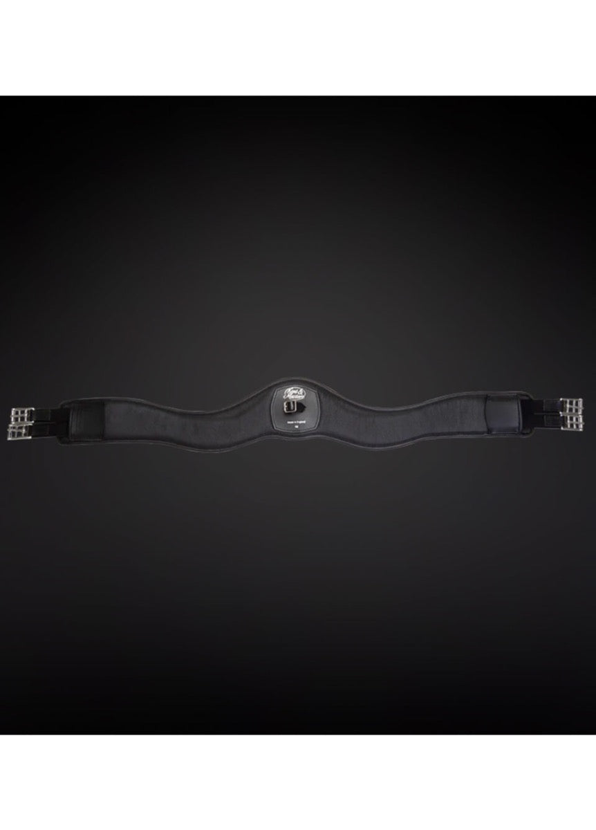 Kent & Masters Long Leather Girth - Black