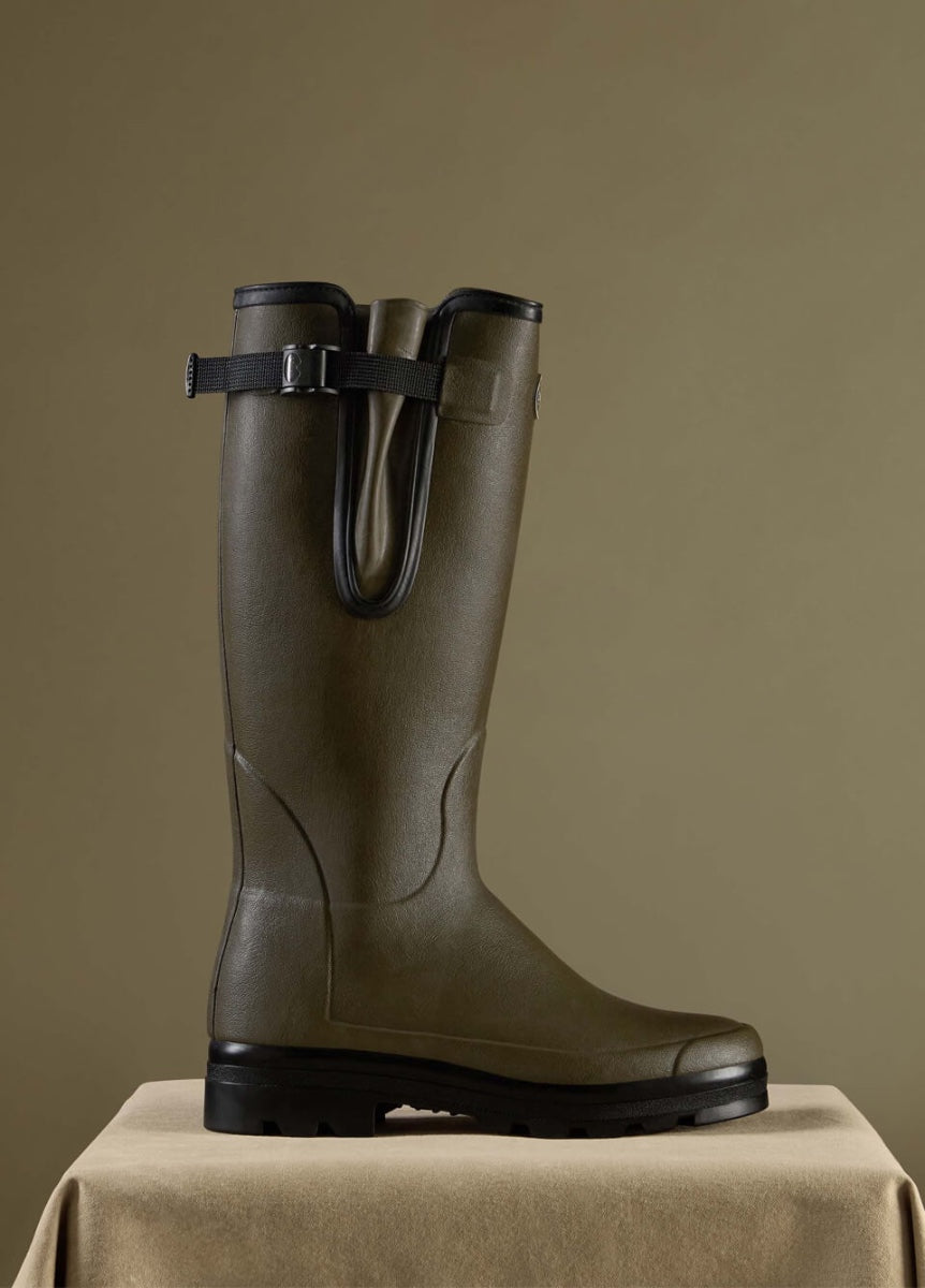 Le Chameau Men's Vierzonord Neoprene Lined Wellington Boots - Vert Chameau/Black
