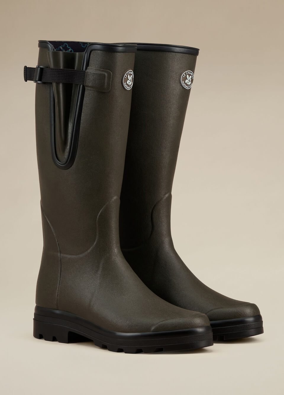 Le Chameau Men's National Trust Vierzon Wellington Boots - Vert Chene
