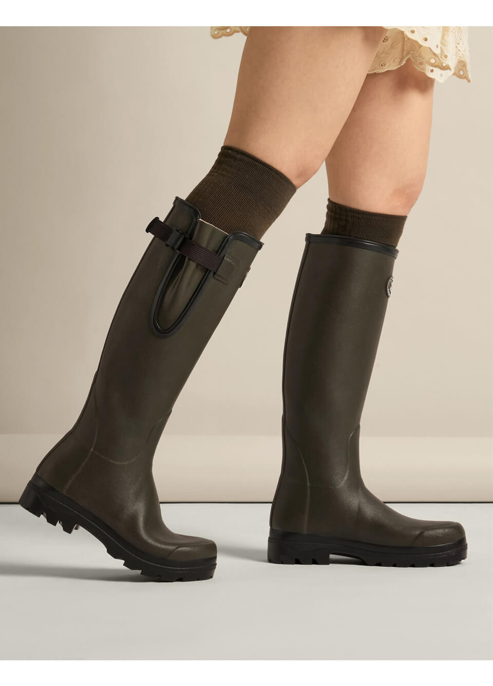 Le Chameau National Trust Women's Vierzon Wellington Boots - Vert Chene