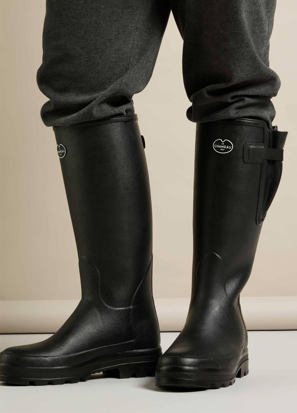 Le Chameau Mens Vierzonord Neoprene Lined Boot - Black