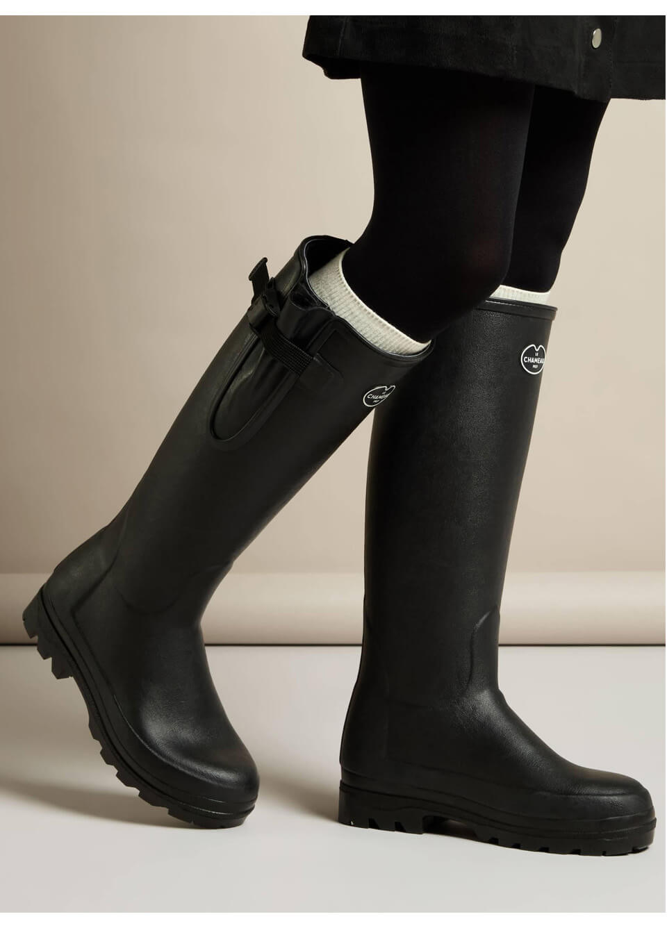Le Chameau Womens Vierzonord Neoprene Lined Boot - Black