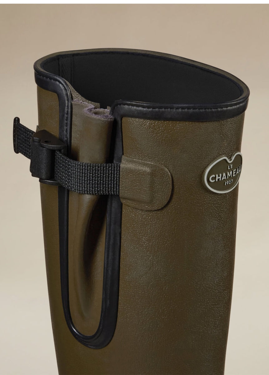 Le Chameau Women's Vierzonord Neoprene Lined Wellington Boots - Vert Chameau/Black