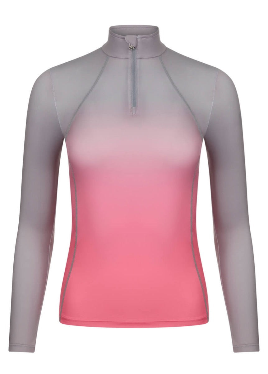 LeMieux Spectrum Base Layer - Grey/Watermelon