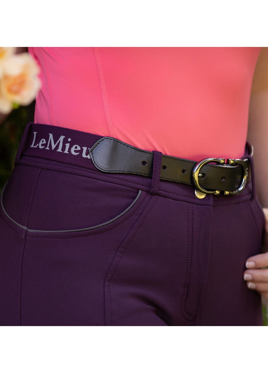 LeMieux Elasticated Belt - Aubergine
