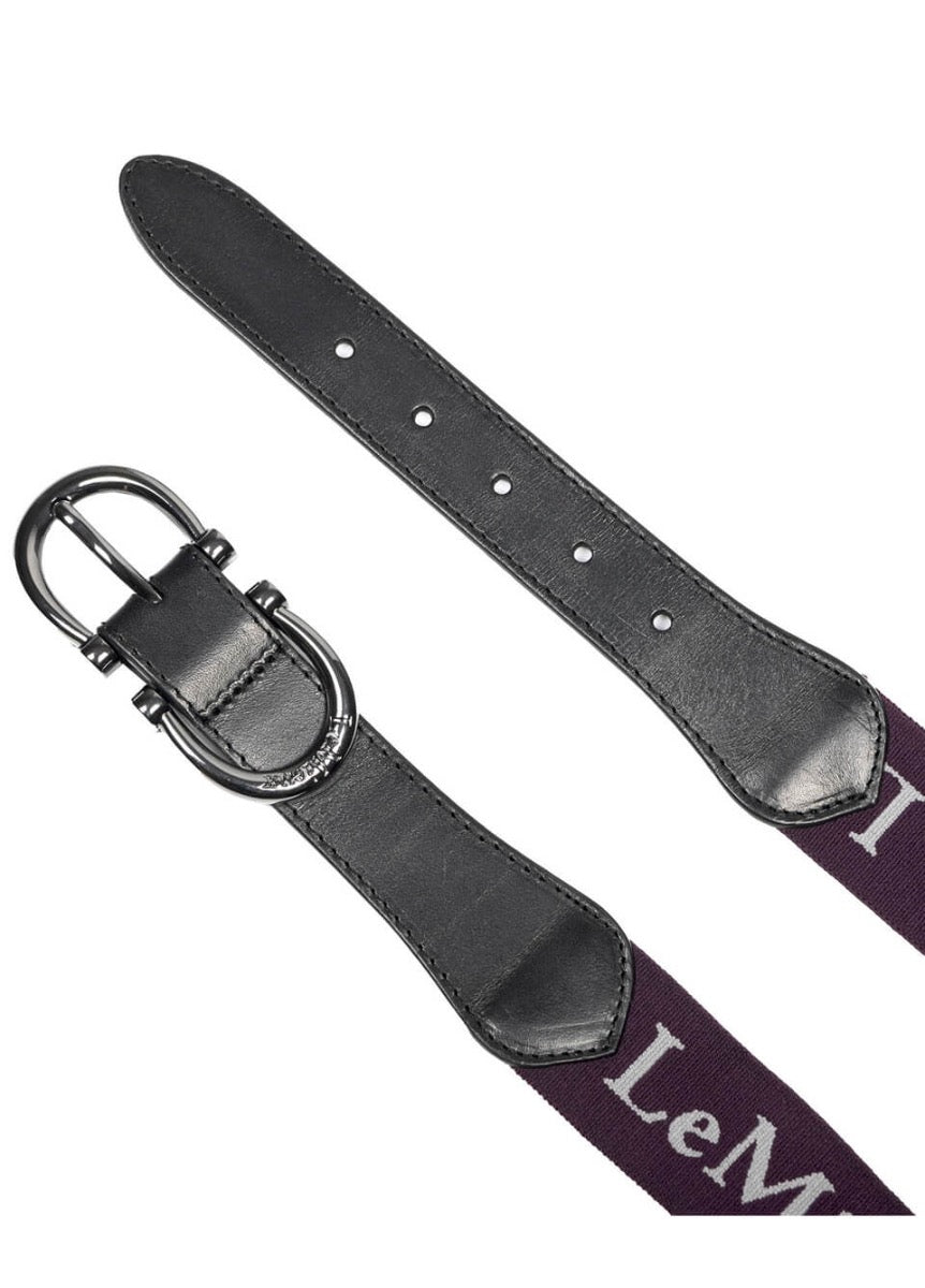 LeMieux Elasticated Belt - Aubergine